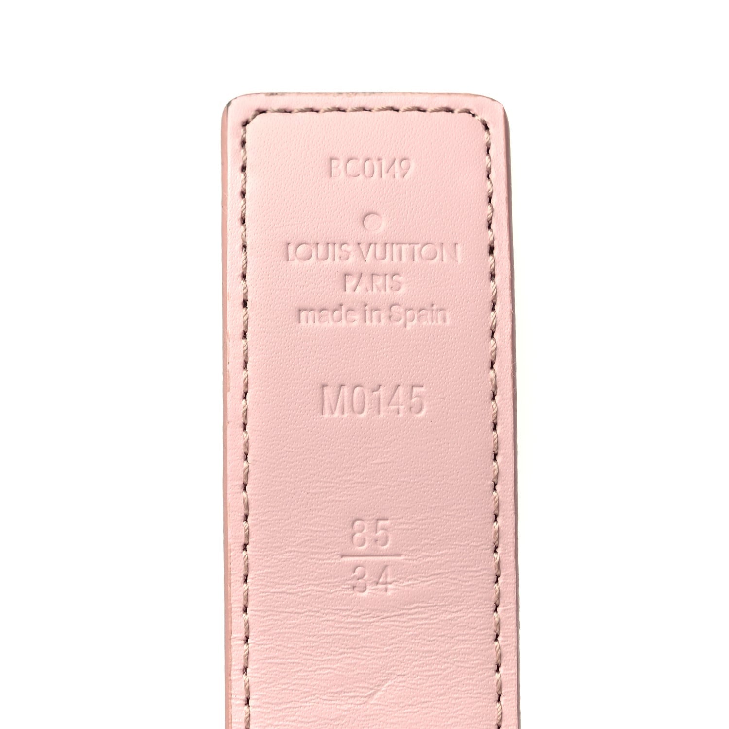 Louis Vuitton Damier Azur 30mm LV Initiales Reversible Belt 85 34 Pink 5 of 5