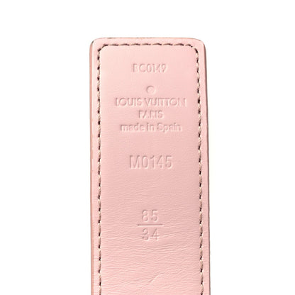 Louis Vuitton Damier Azur 30mm LV Initiales Reversible Belt 85 34 Pink 5 of 5