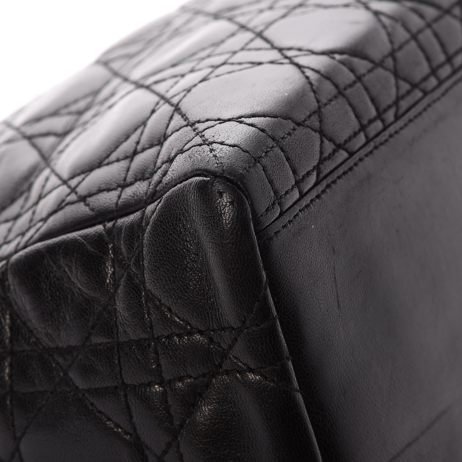 Christian Dior Lambskin Cannage Medium Lady Dior Black 17 of 20