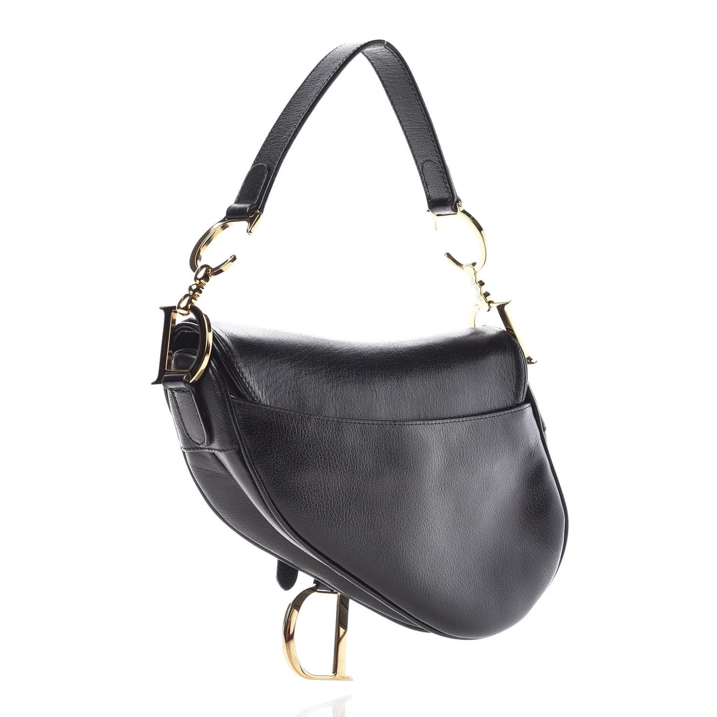 Calfskin Saddle Bag Black