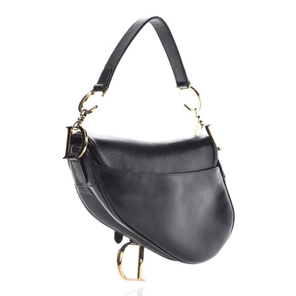 Christian Dior Calfskin Saddle Bag Black 3 of 7