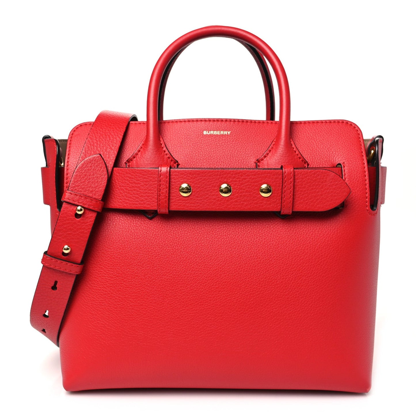 Soft Grain Calfskin Small Belt Bag Marais Bright Military Red