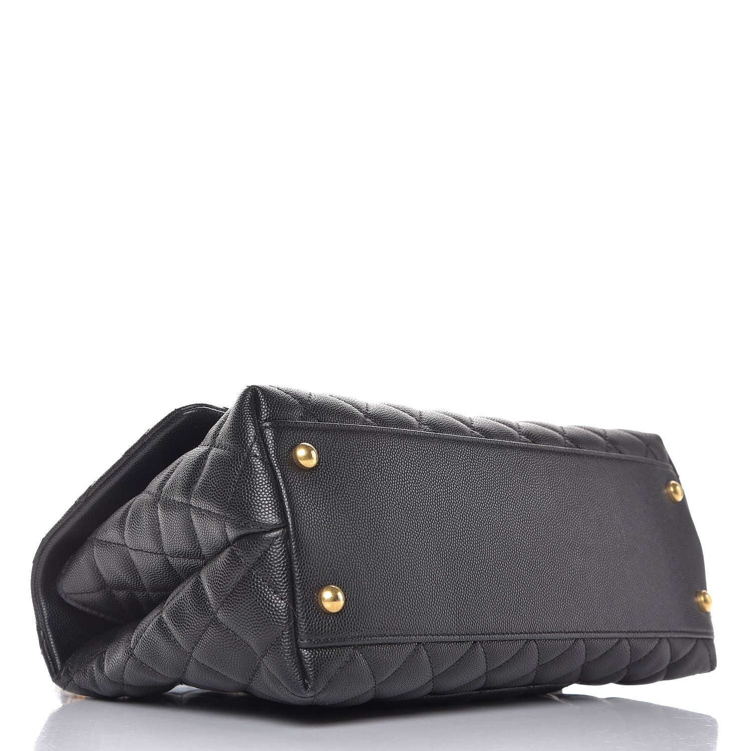 Chanel Caviar Quilted Small Coco Handle Flap Black 4 of 8