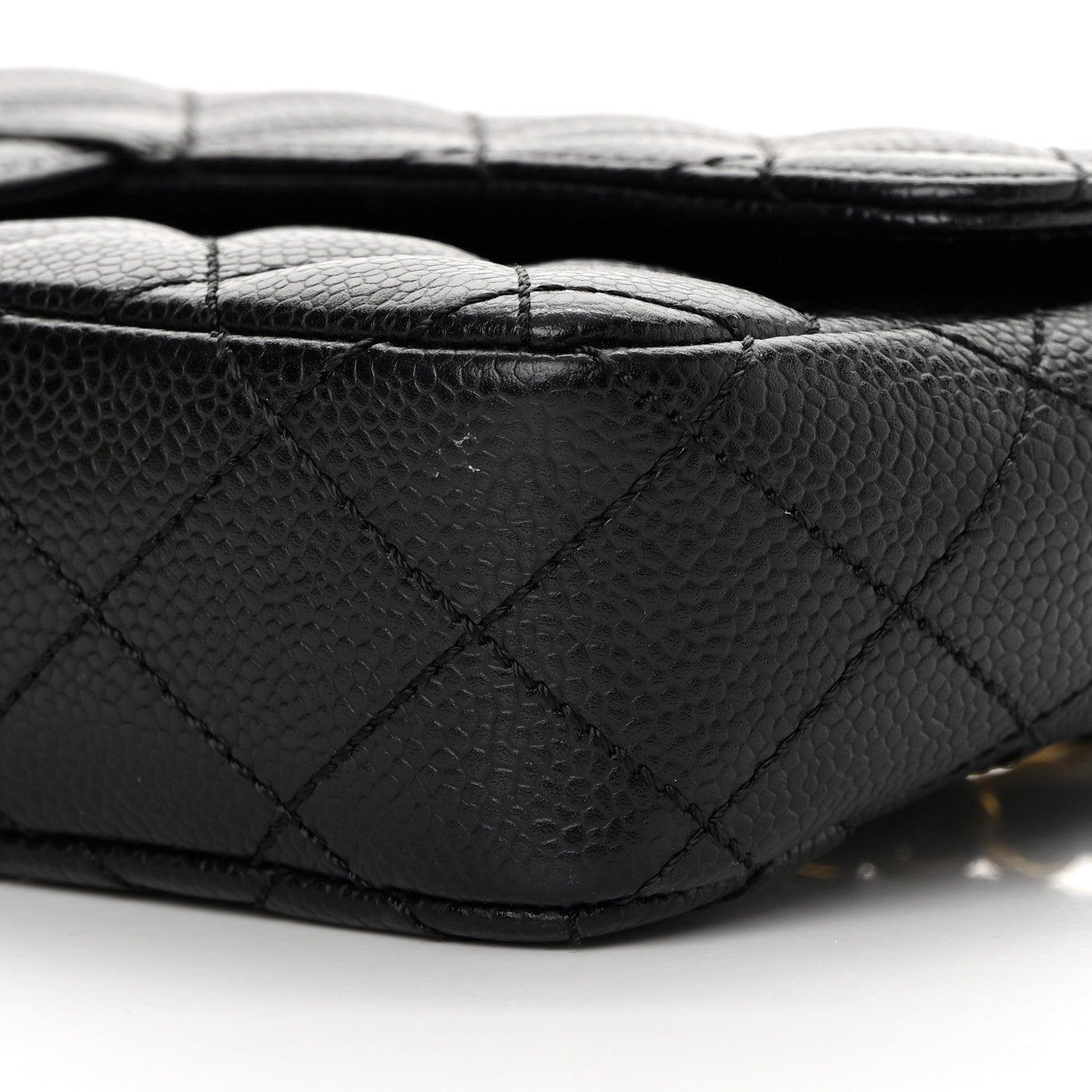 Chanel Caviar Quilted East West Flap Black 10 of 13