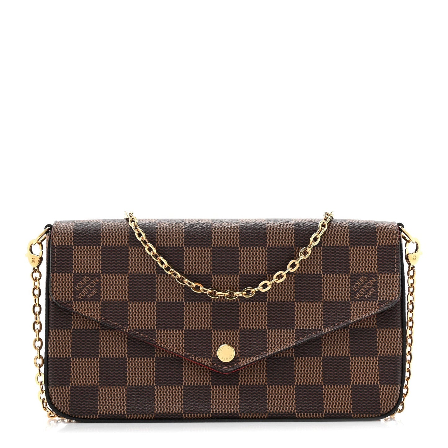 Damier Ebene Pochette Felicie Chain Wallet