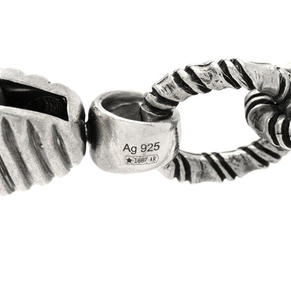 Gucci Sterling Silver Double G Marmont Statement Necklace 5 of 6