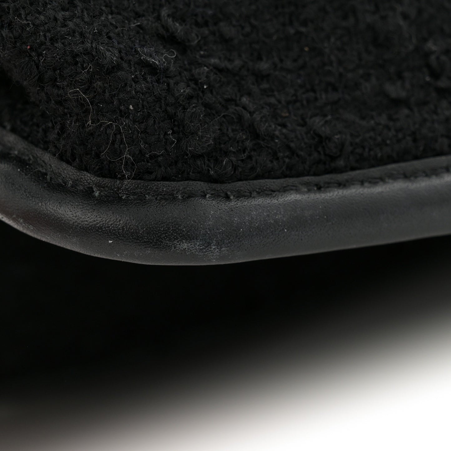 Boucle Tweed Monogram Medium Niki Chain Satchel Black