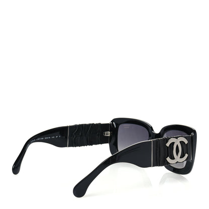 Chanel Acetate Calfskin Polarized Square Sunglasses 5473-Q  Black 4 of 6