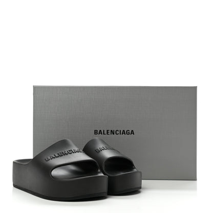 Balenciaga Rubber Chunky Slide Sandals 37 Black 8 of 8