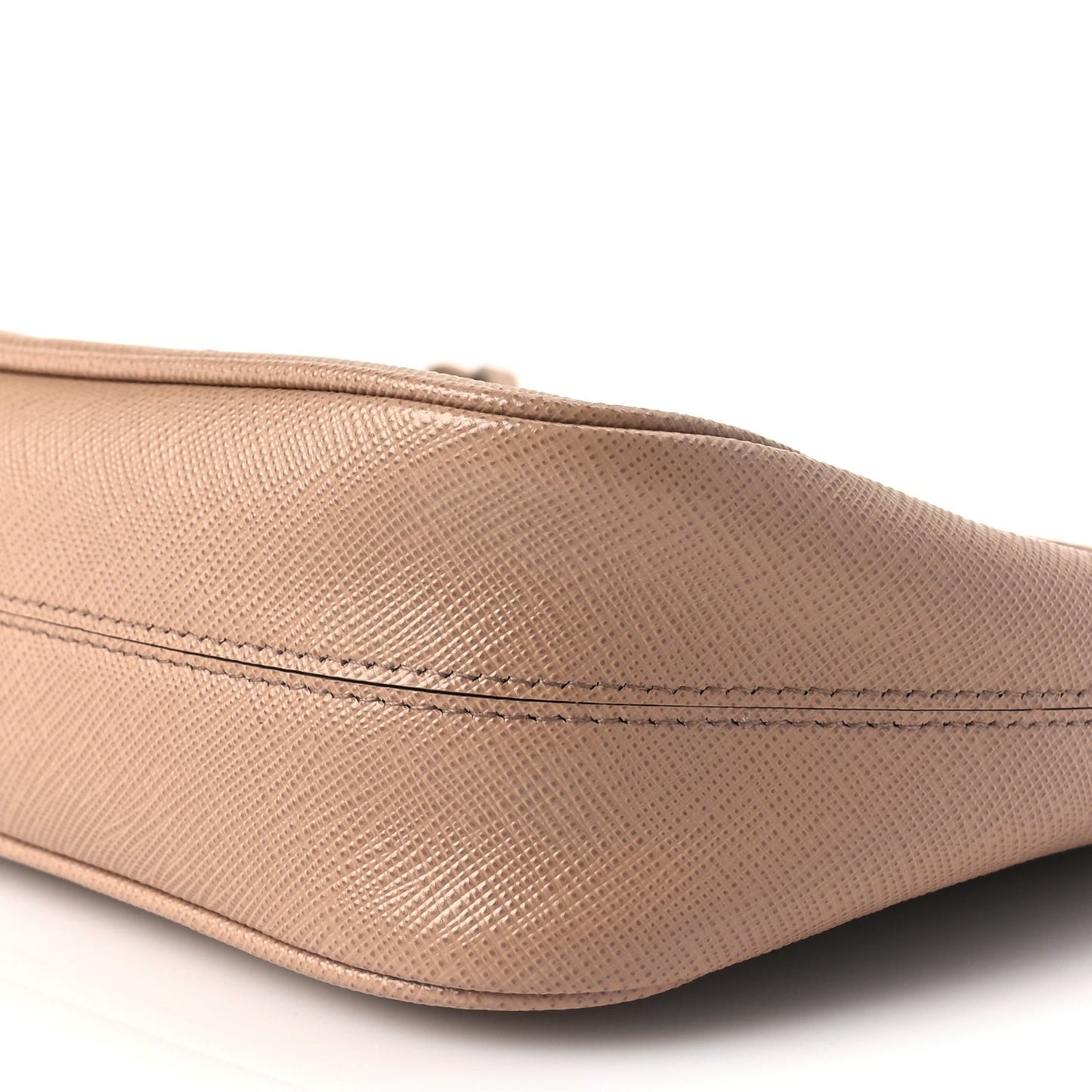Saffiano Lux Re-Edition Mini Shoulder Bag Cammeo