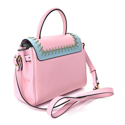 Versace Calfskin Whipstitch La Medusa Top Handle Handbag English Rose English Rose 2 of 13