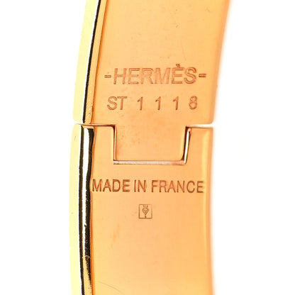 Hermes Enamel Narrow Clic Clac H Bracelet PM White 4 of 5