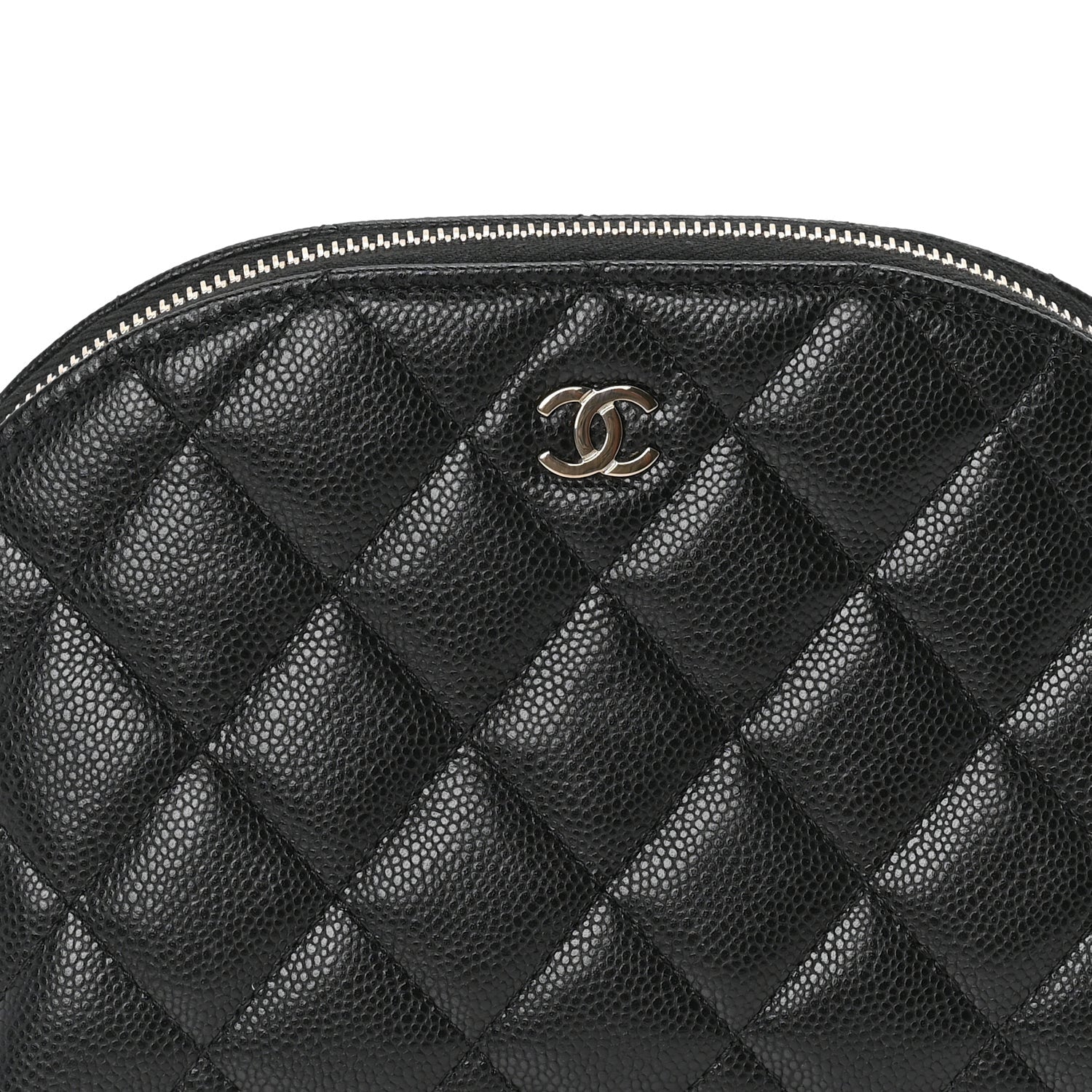 Chanel Caviar Quilted Cosmetic Case Black 3 of 7