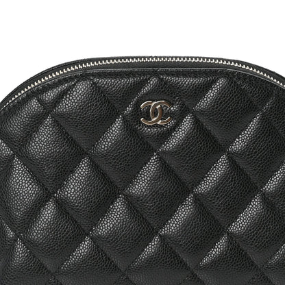 Chanel Caviar Quilted Cosmetic Case Black 3 of 7