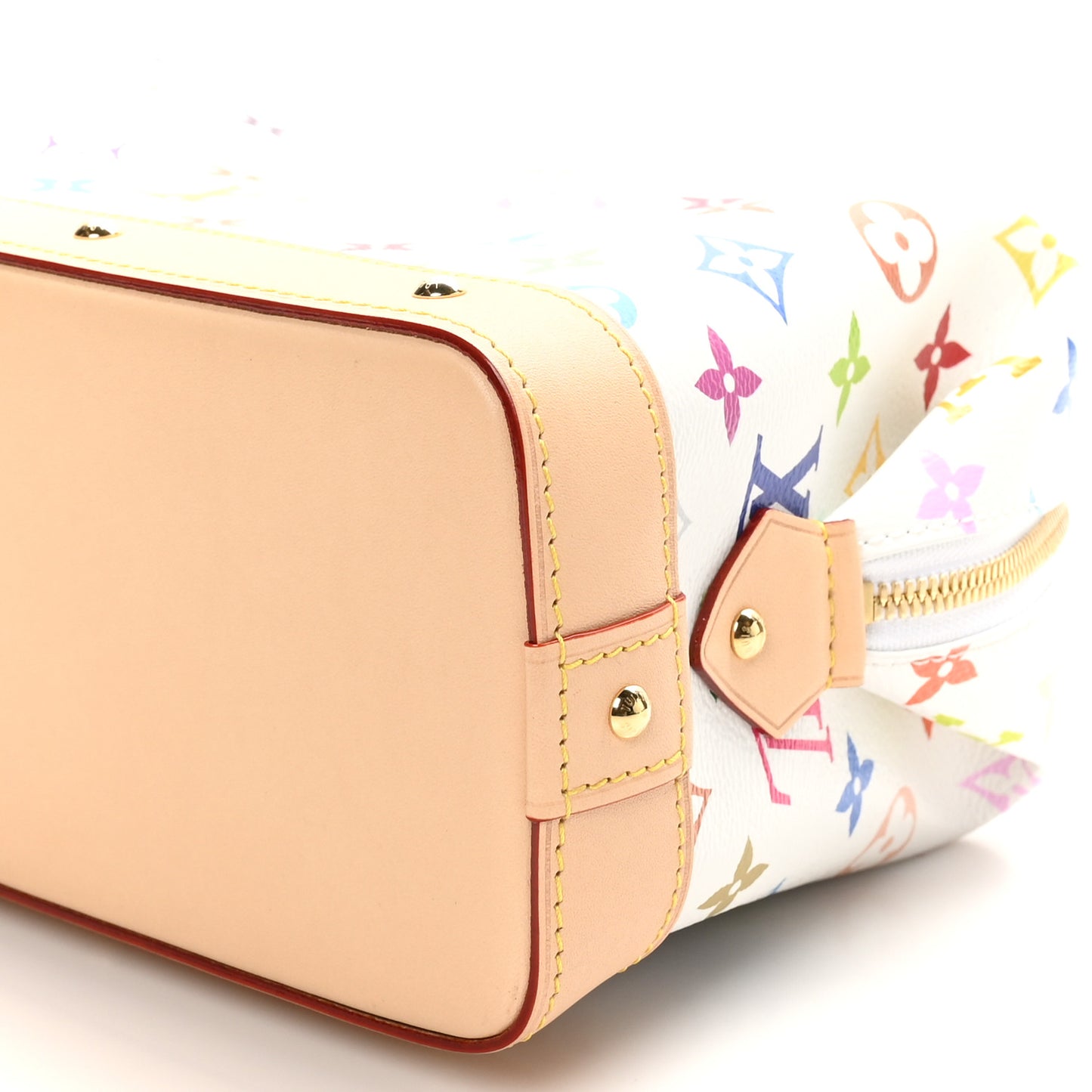 LV x TM Monogram Multicolor Cosmetic Pouch GM White