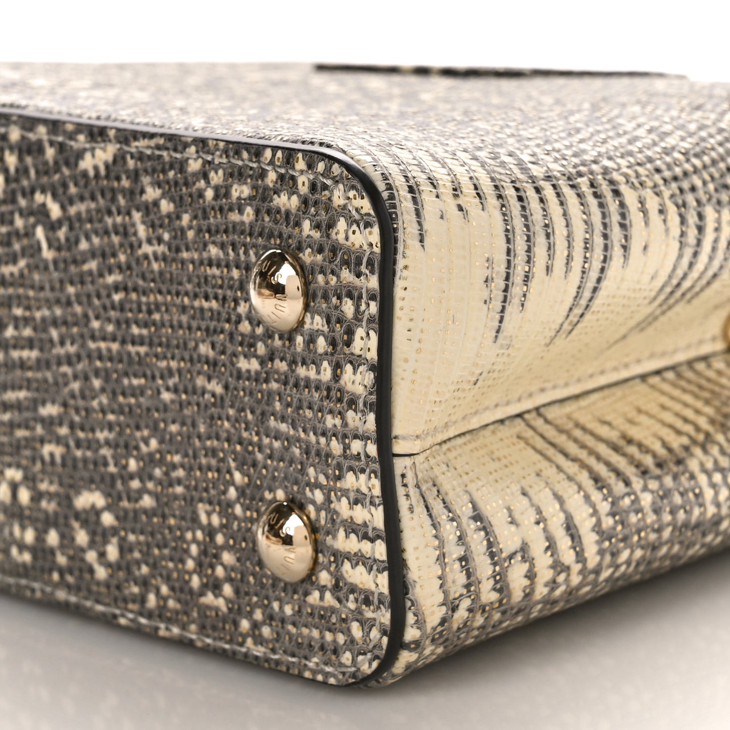 Lizard Capucines Mini Argento