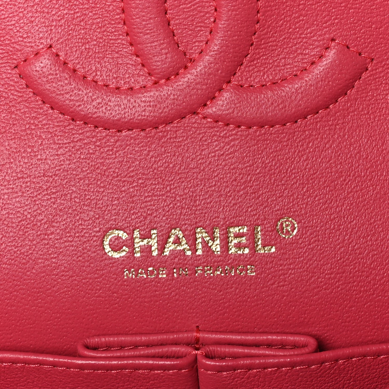 Chanel Lambskin Chevron Quilted Medium Double Flap  Pink 4 of 9