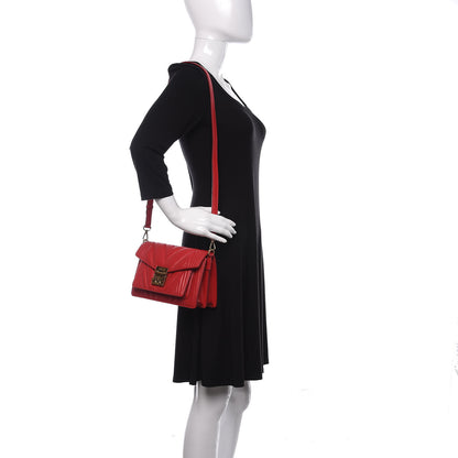 MCM Lambskin Quilted Small Patricia Crossbody Bag Ruby Red 2 of 10