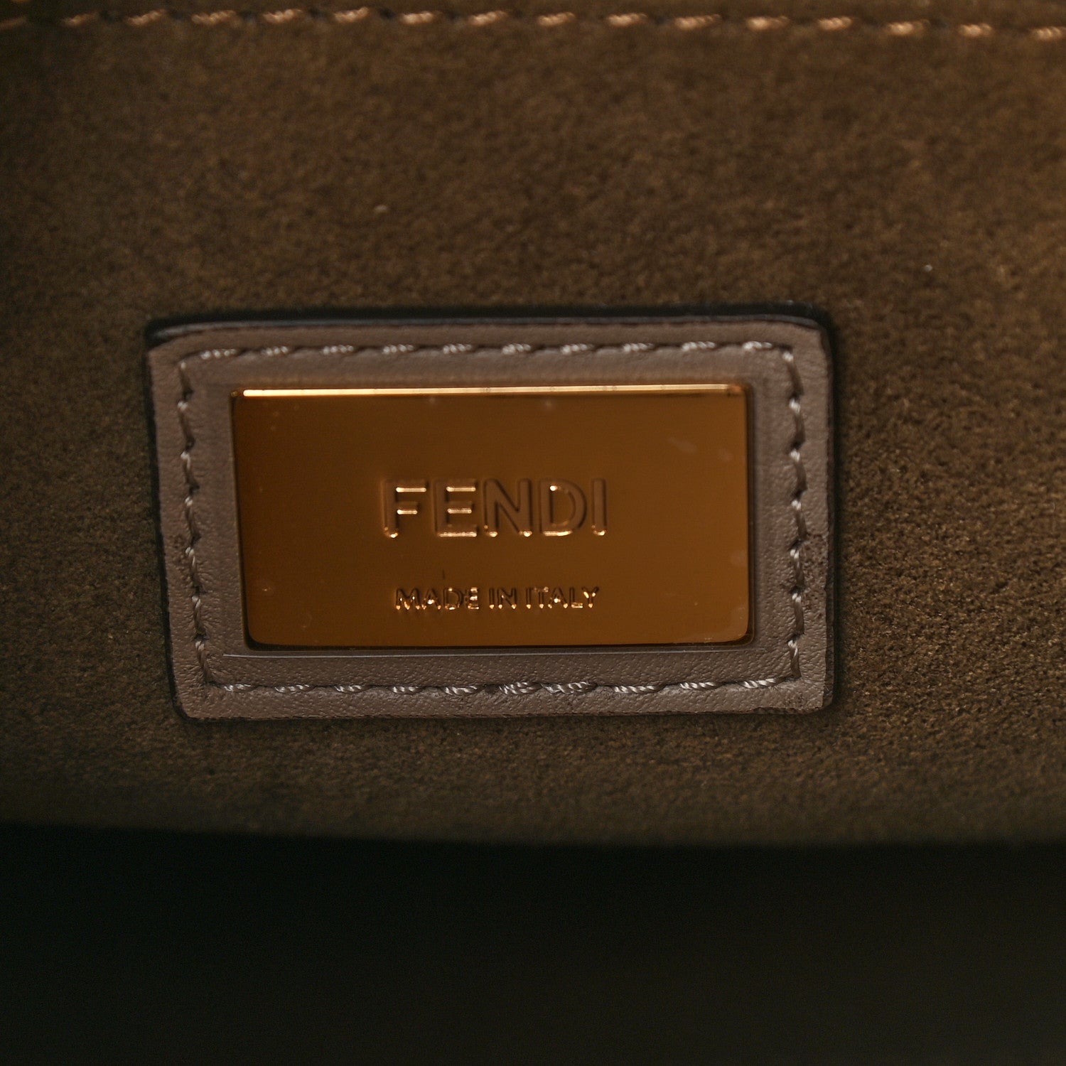 Fendi Vitello Seta Plexiglass Tortoise Medium Peekaboo Iconic Satchel Tortora 7 of 9