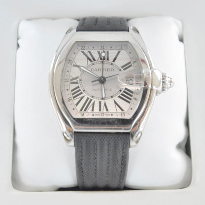 Cartier Stainless Steel Nylon 42mm Roadster GMT Automatic Watch 2 of 7