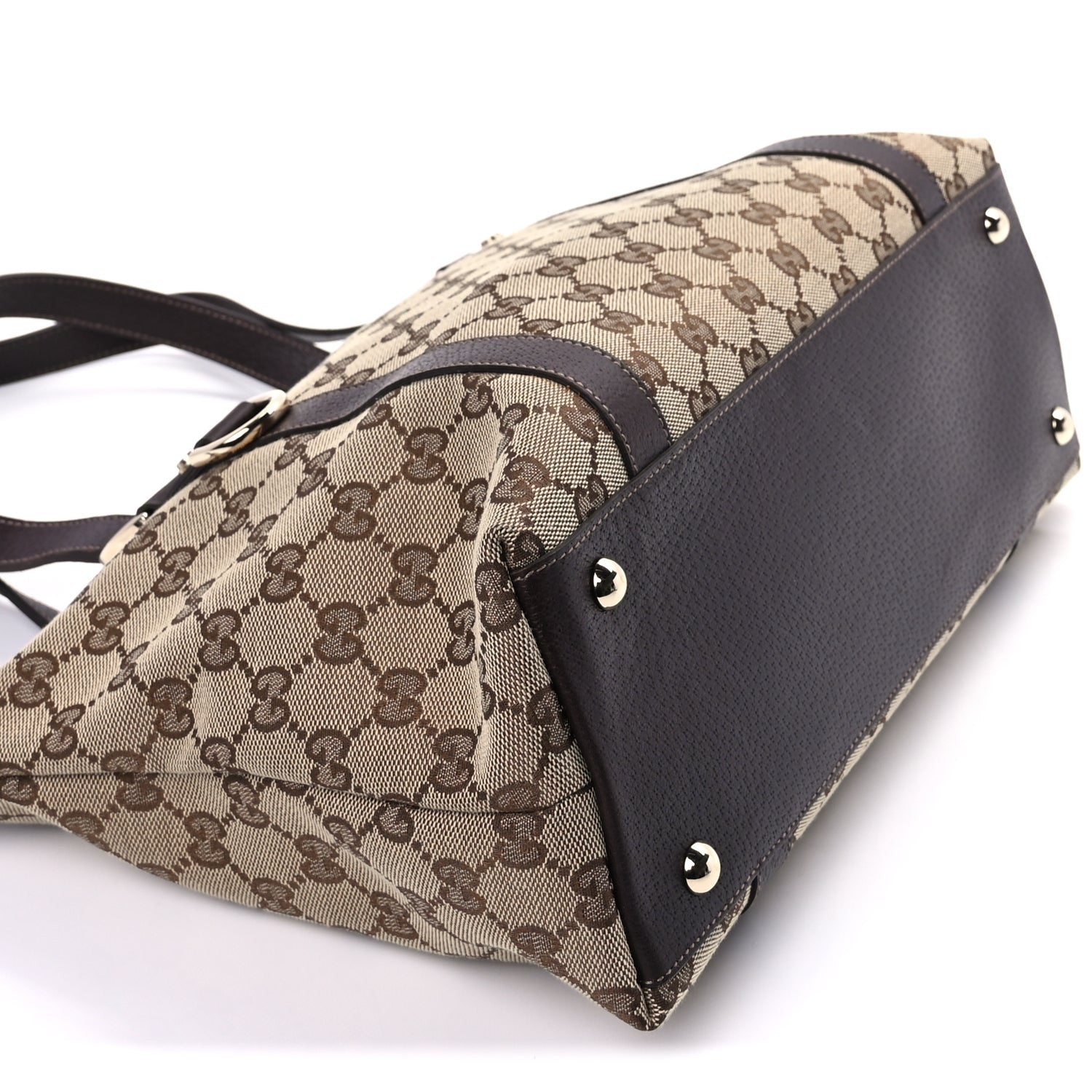 Gucci Monogram Medium Abbey Tote Dark Brown 7 of 8