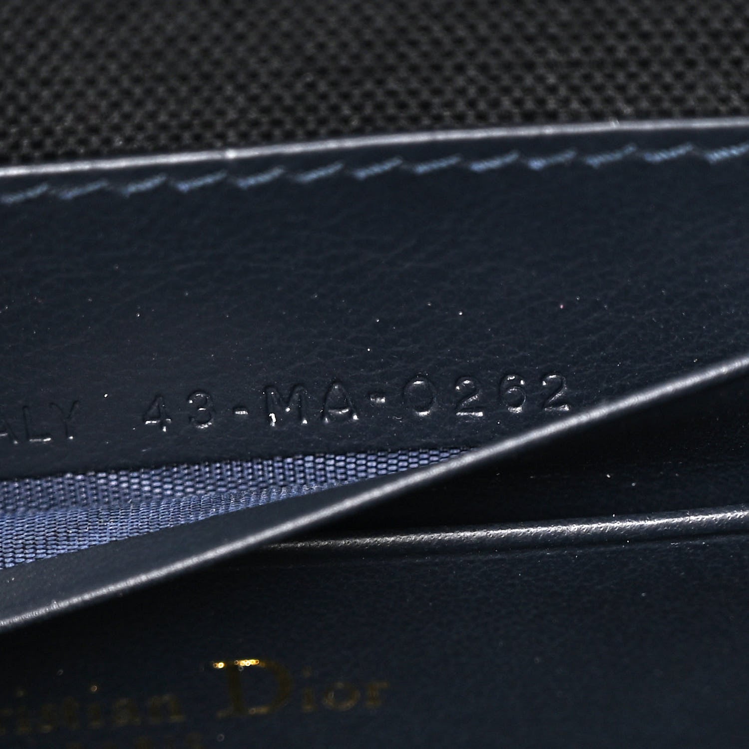 Christian Dior Oblique 30 Montaigne Top Handle Box Bag Blue 8 of 11