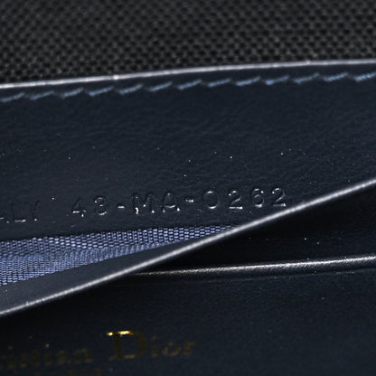 Christian Dior Oblique 30 Montaigne Top Handle Box Bag Blue 8 of 11