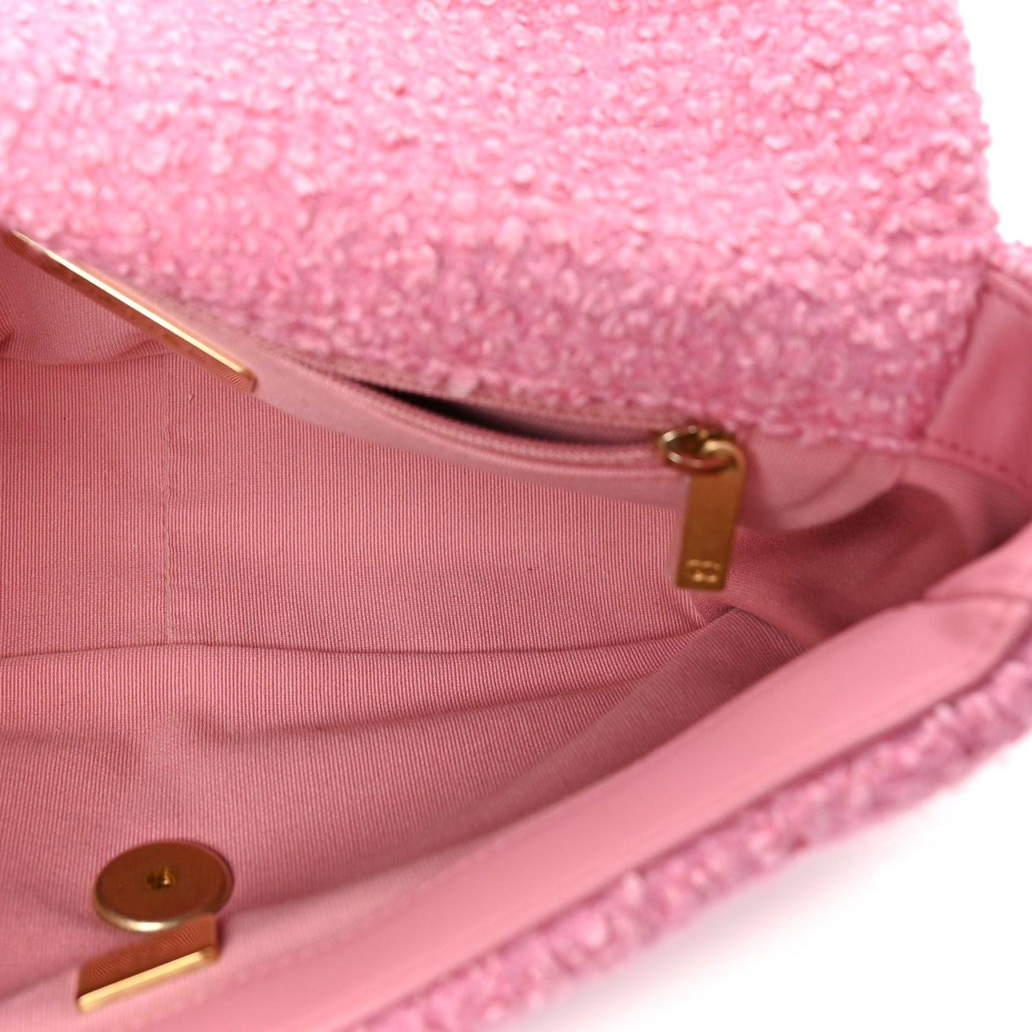 Tweed Quilted Medium  19 Flap Pink