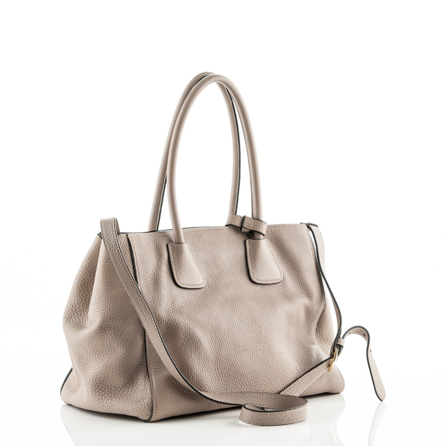 Prada Vitello Daino Shopping Tote Pomice 3 of 8