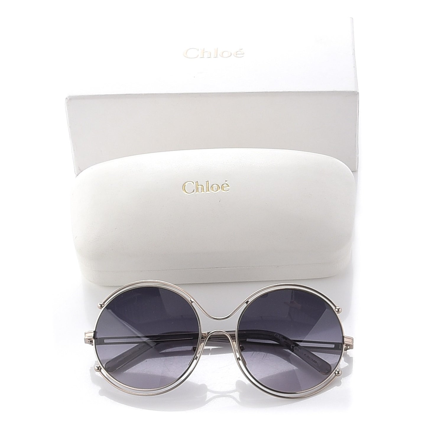 Isidora Oversized Round Sunglasses CE122S Silver