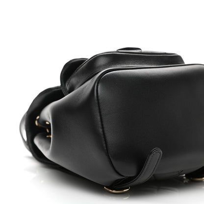 Chanel Lambskin Quilted Small Duma Drawstring Backpack Black 9 of 13