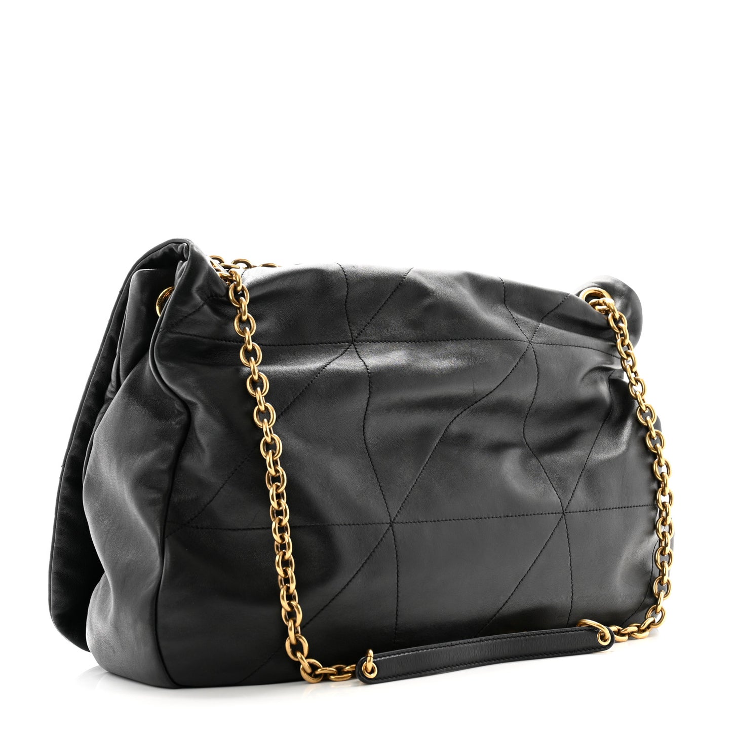 Lambskin Matelasse Monogram Large Jamie 4.3 Black