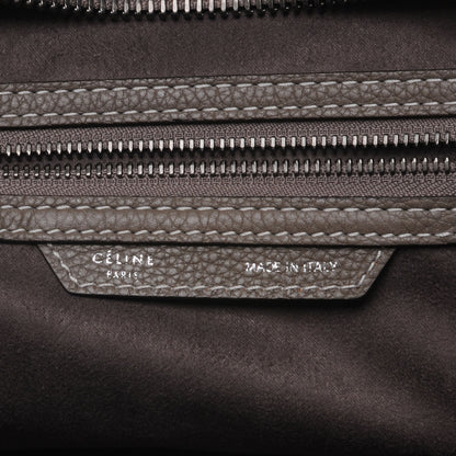 Celine Drummed Calfskin Mini Luggage Bag Souris 8 of 9