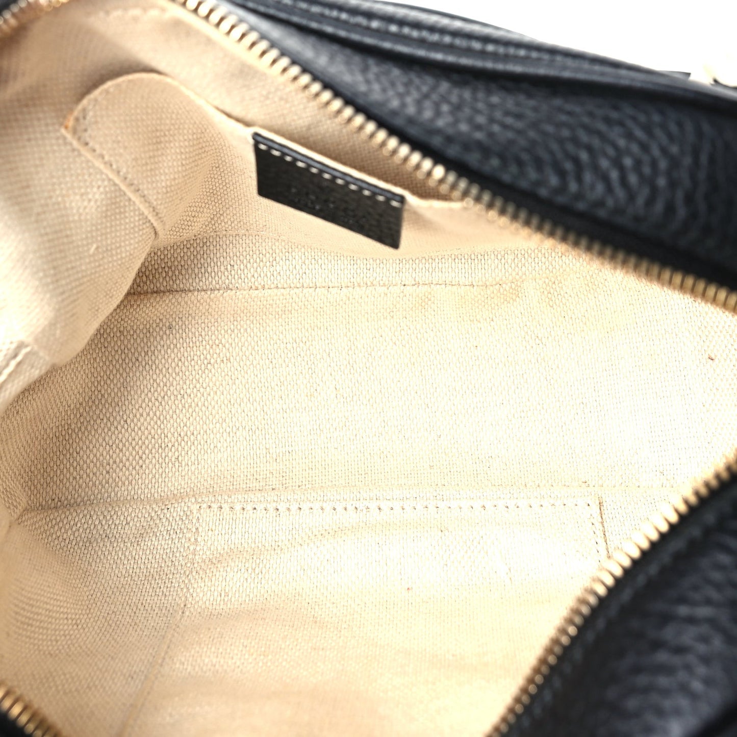 Pebbled Calfskin Small Soho Disco Bag  Black