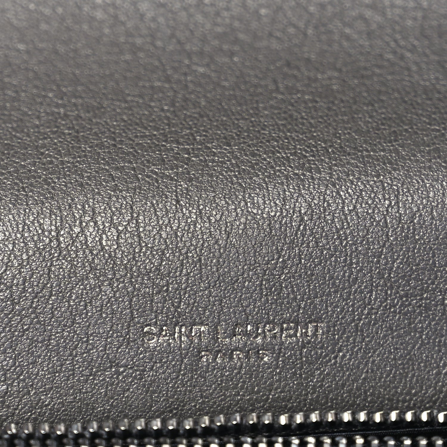 Saint Laurent Sheepskin Matelasse Chevron Monogram Medium College Satchel Dark Anthracite 5 of 8