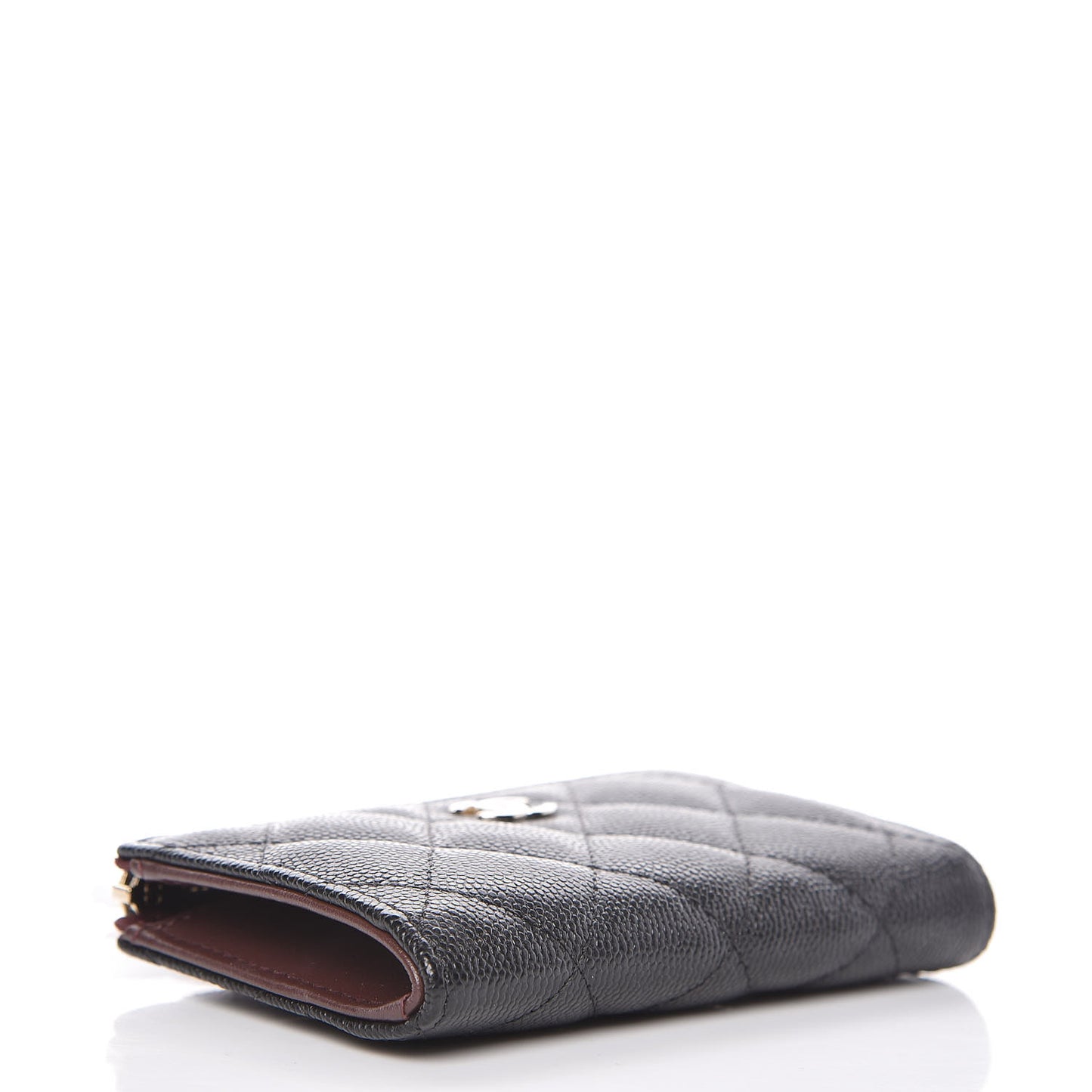 Caviar Quilted Key Holder Case Black