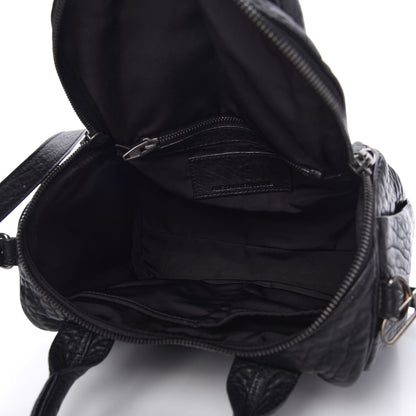 Alexander Wang Pebbled Lambskin Rockie Rhodium Black Hardware 5 of 9