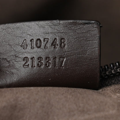 Gucci GG Supreme Monogram Medium Zippered Tote Dark Brown 7 of 11