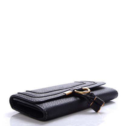 Chloe Calfskin Marcie Continental Flap Wallet Black 4 of 6