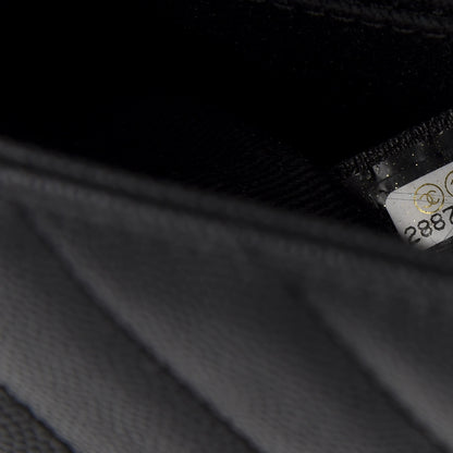 Chanel Caviar Chevron Quilted Mini Coco Handle Flap Dark Grey 9 of 12