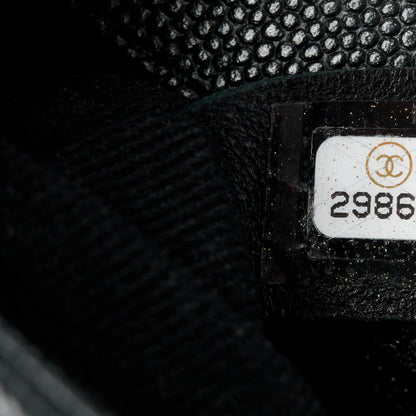 Chanel Caviar Chevron Quilted Mini Coco Handle Flap So Black 8 of 13