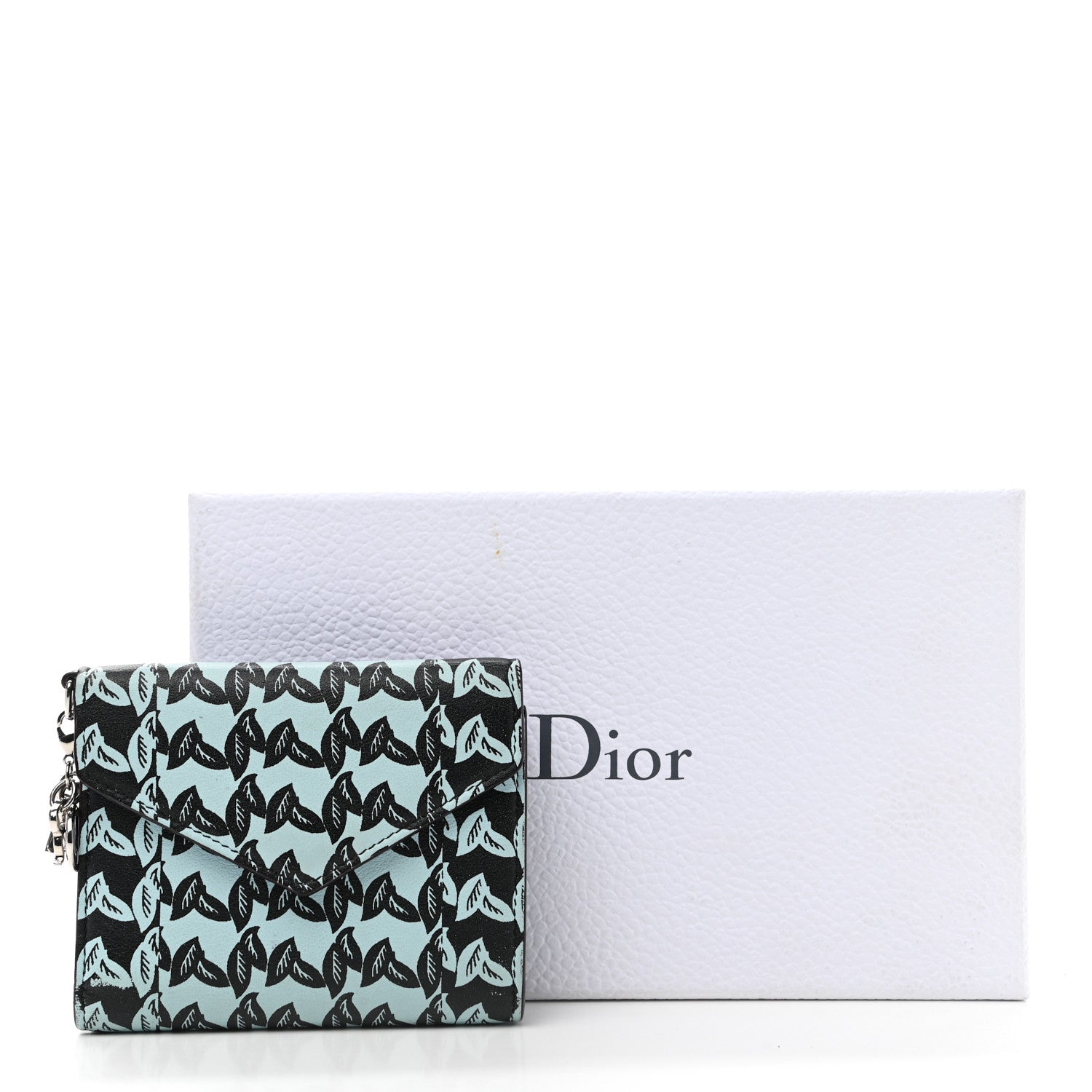 Christian Dior Printed Calfskin Diorissimo Medium Envelope Wallet 14 of 14