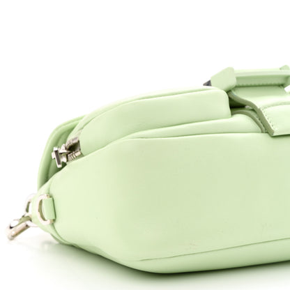 Prada Nappa Re-Nylon Double Pocket Buckle Shoulder Bag Acqua 11 of 12