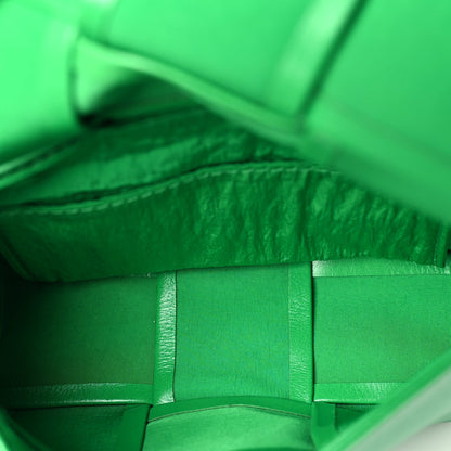 Bottega Veneta Crinkled Lambskin Maxi Intrecciato Extra Mini Cassette Crossbody Bag  Parakeet 4 of 8