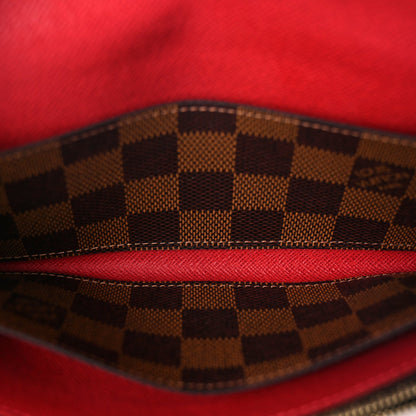 Louis Vuitton Damier Ebene Emilie Wallet Red 5 of 7