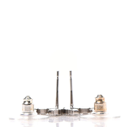 Chanel Crystal CC Earrings Silver 3 of 4