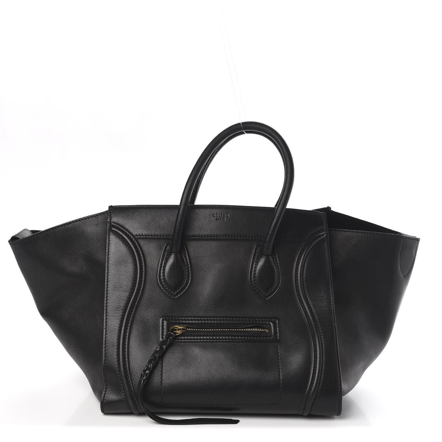 Celine Smooth Calfskin Medium Phantom Luggage Black 1 of 9