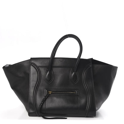 Celine Smooth Calfskin Medium Phantom Luggage Black 1 of 9