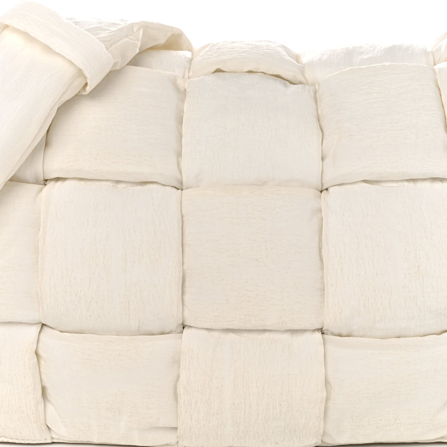 Bottega Veneta Nylon Intrecciato Padded Tech Maxi Cassette Bag White 7 of 15