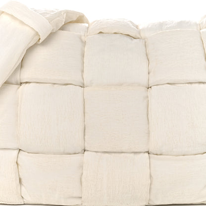 Bottega Veneta Nylon Intrecciato Padded Tech Maxi Cassette Bag White 7 of 15